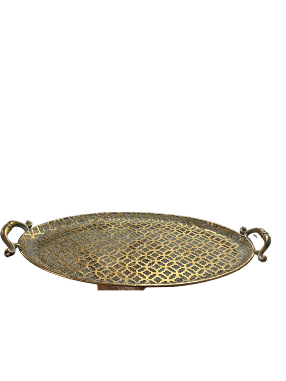 Bandeja oval detalhada