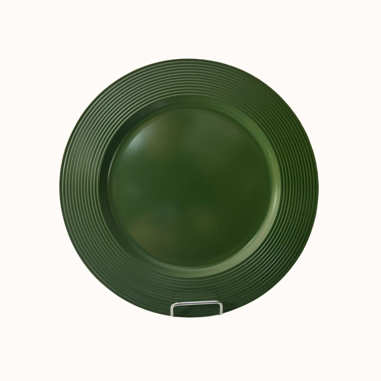 Sousplat Friso Verde Militar