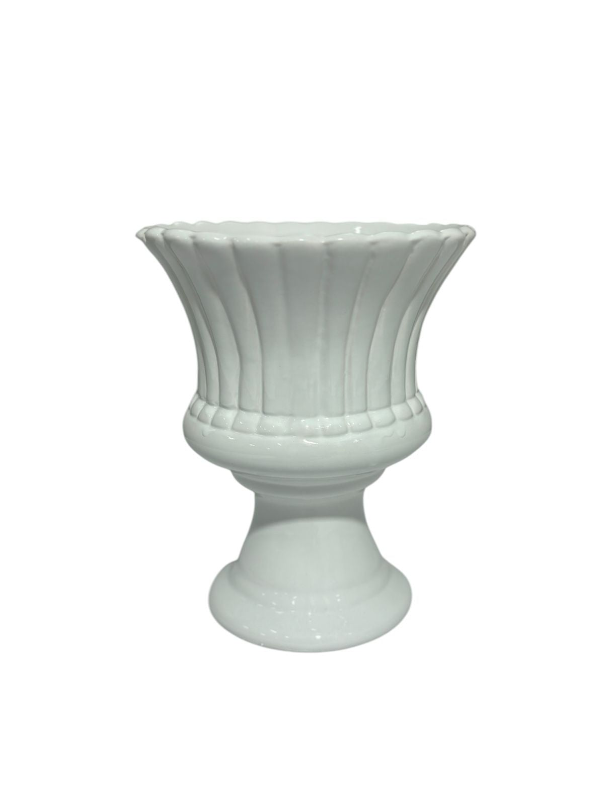 Vaso porcelana branco P