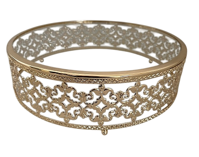 Boleira dourada vazada G