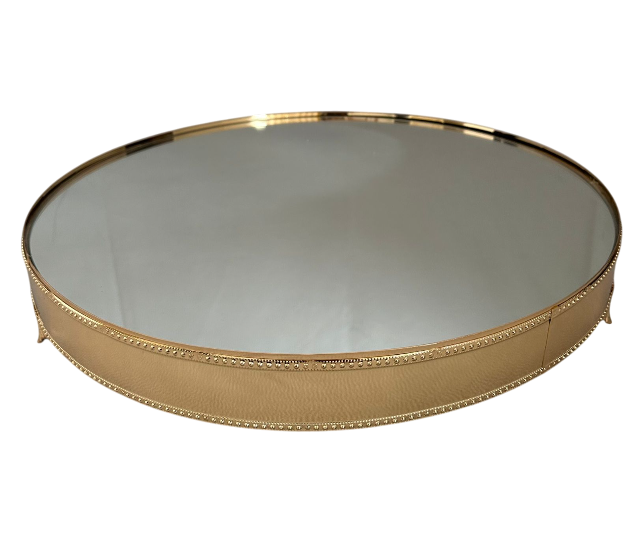 Boleira dourada espelhada