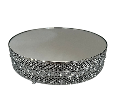 Boleira prata espelhada G