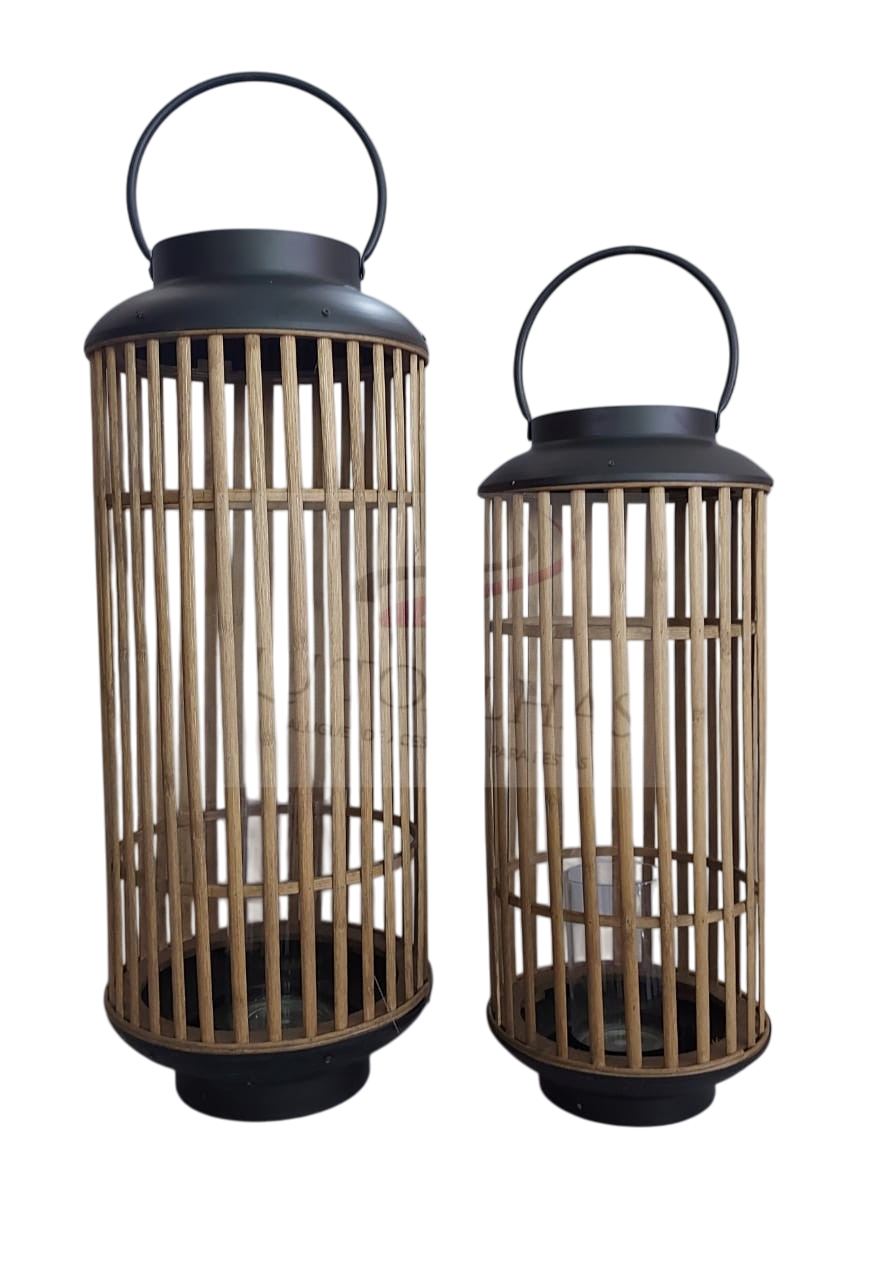 Lanterna Bambu Marroquino