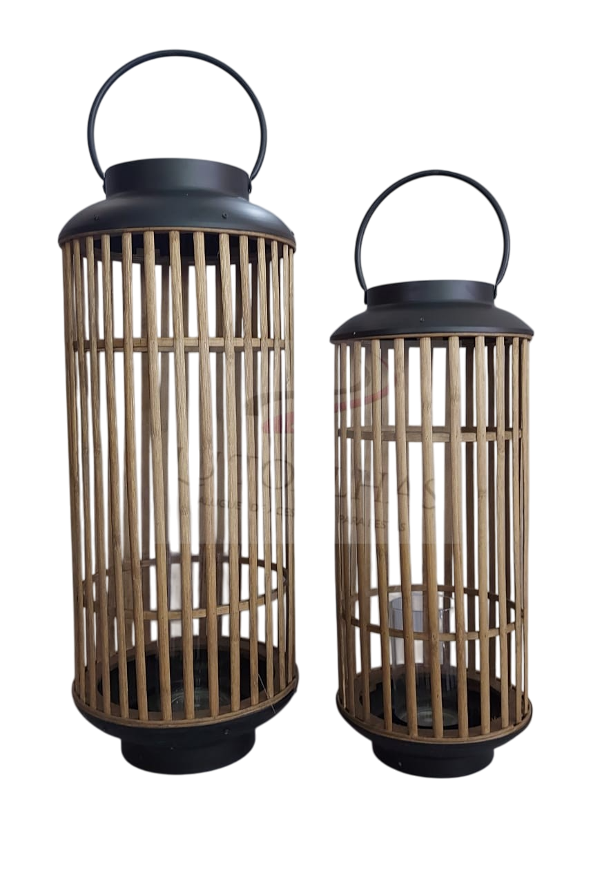 Lanterna bambu marroquino