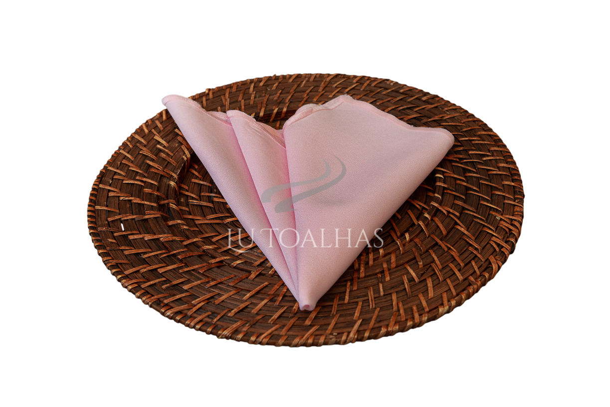 Guardanapo rosa bebe