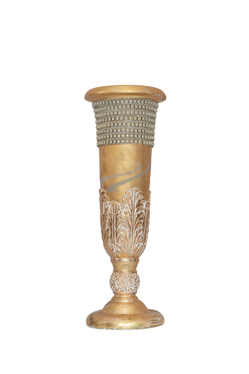 Vaso resina dourado (P)