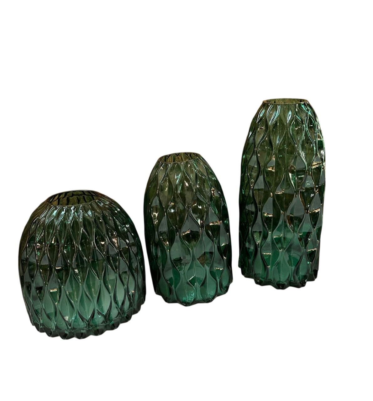 Vidro verde craquelado