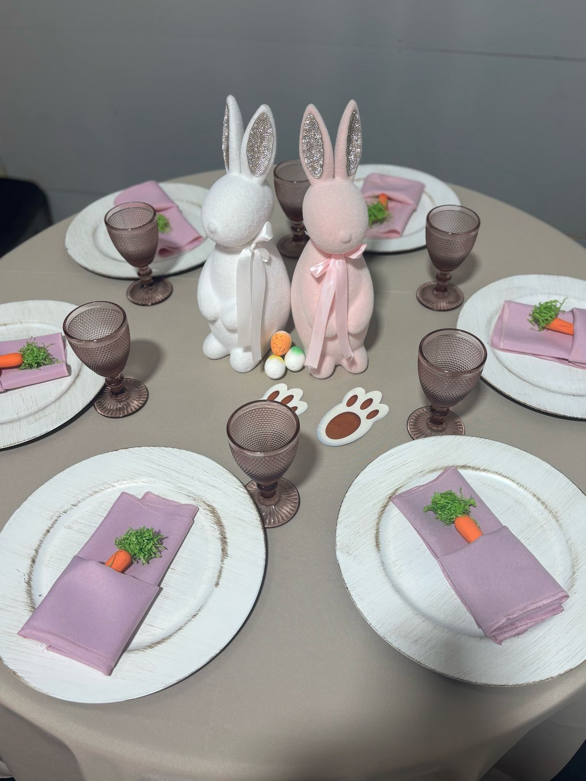 Mesa 6 convidados páscoa