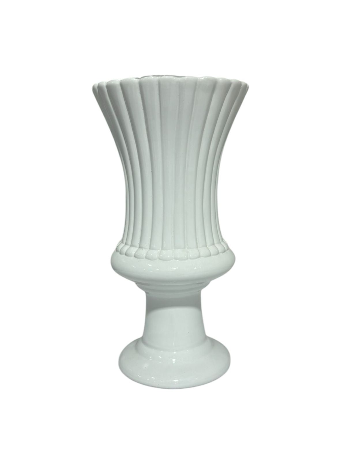 Vaso porcelana branco G