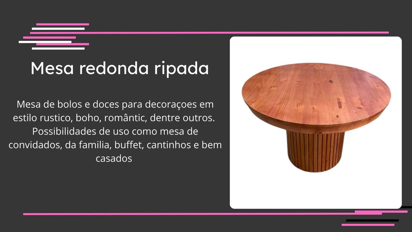 Mesa redonda ripada