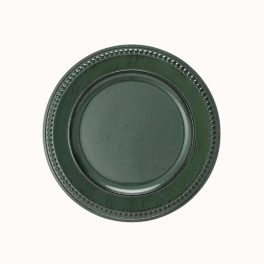 Sousplat Verde Musgo Antique