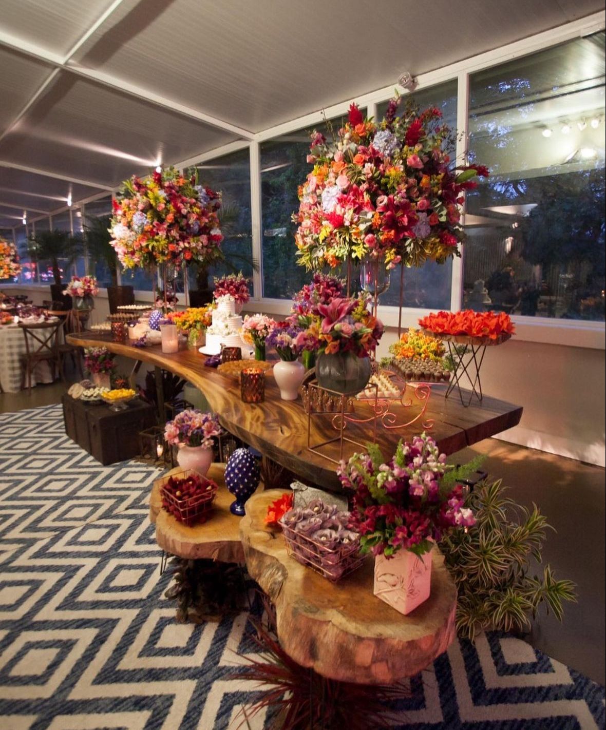 Tapete Geométrico azul