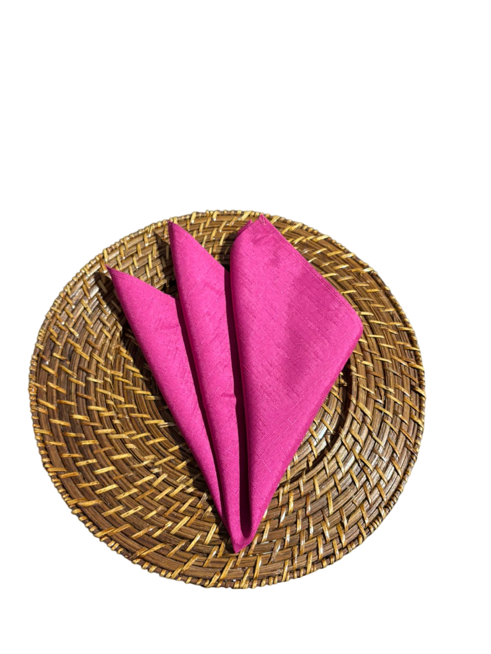Guardanapo rosa pink ráfia