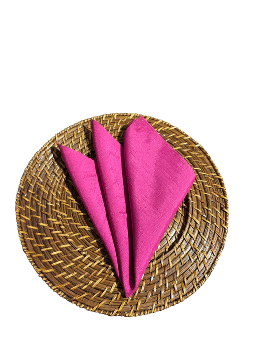 Guardanapo rosa pink ráfia