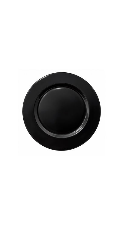 Sousplat Preto Liso — detalhe
