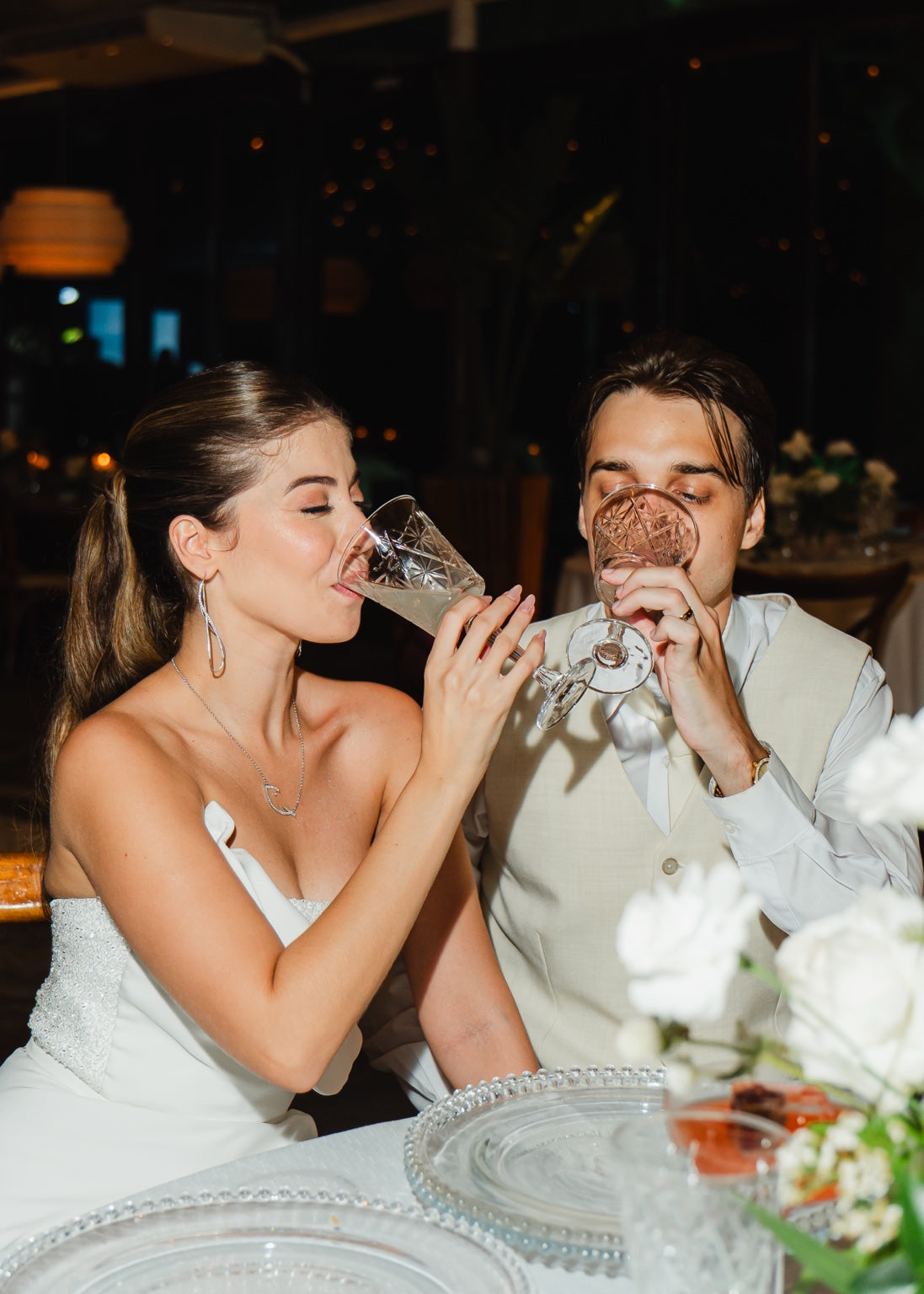 Taça Estrelada em celebração de casamento