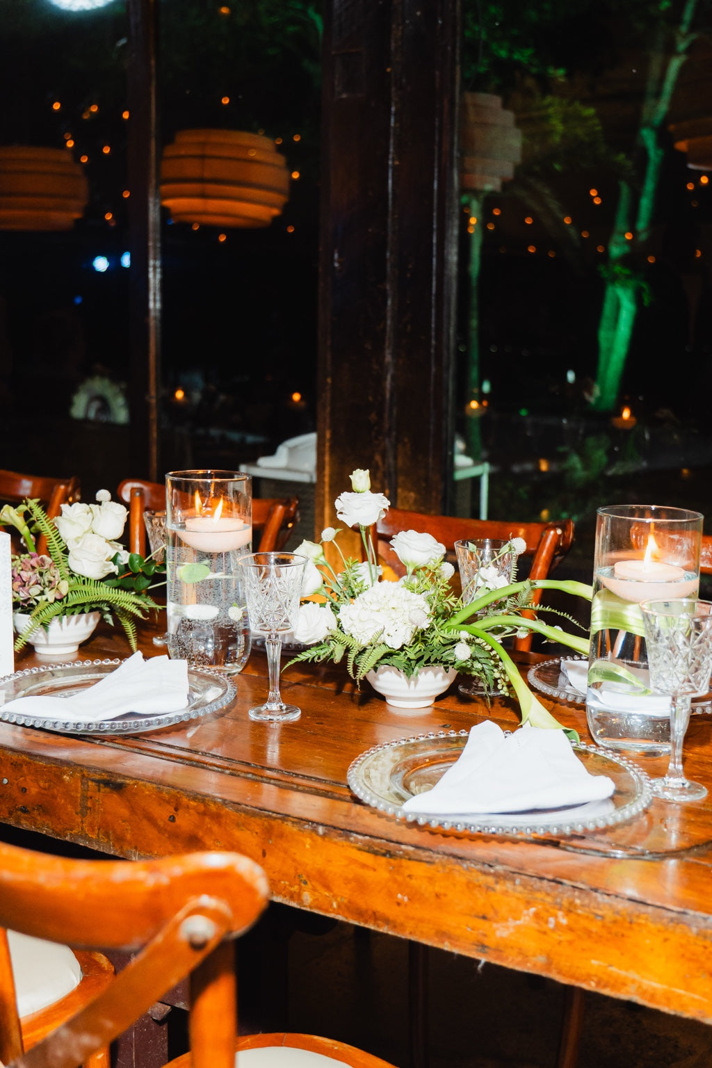 Taça Estrelada em mesa de casamento