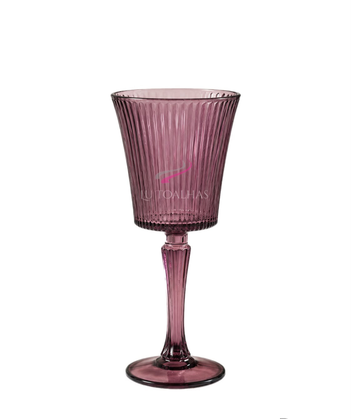 Taça Portinari Marsala canelada de 280 ml, vista frontal